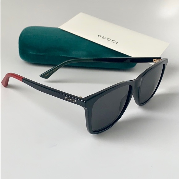 Gucci Other - Gucci Men Sunglasses Square Acetate Black